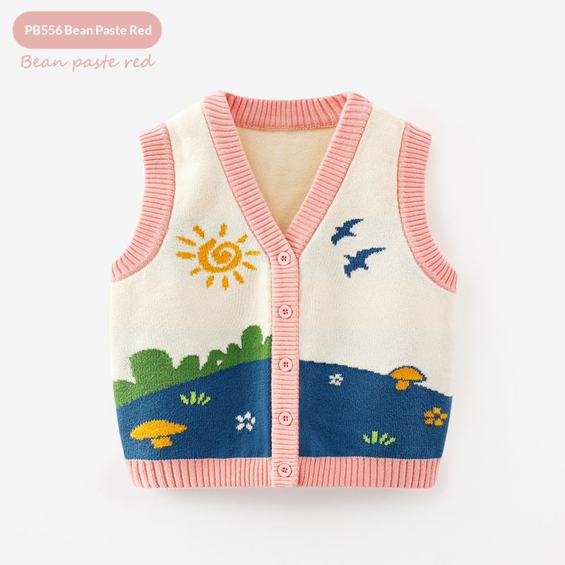 Springautumn Knitted Jacket for Girls
