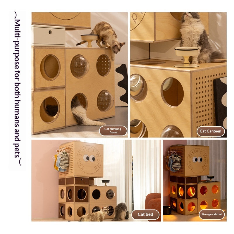 Maison du bâtiment de cabinet mixte Cat Villa