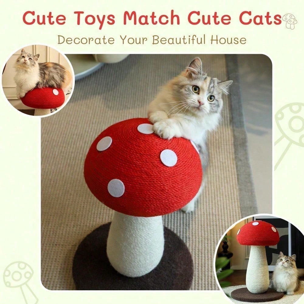 Mushroom Cat Scratching Post Design unique