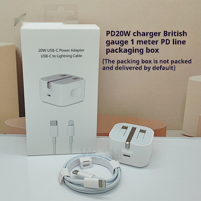 Comprimé de téléphone portable 20W Chargeur British Standard Tête de charge rapide
