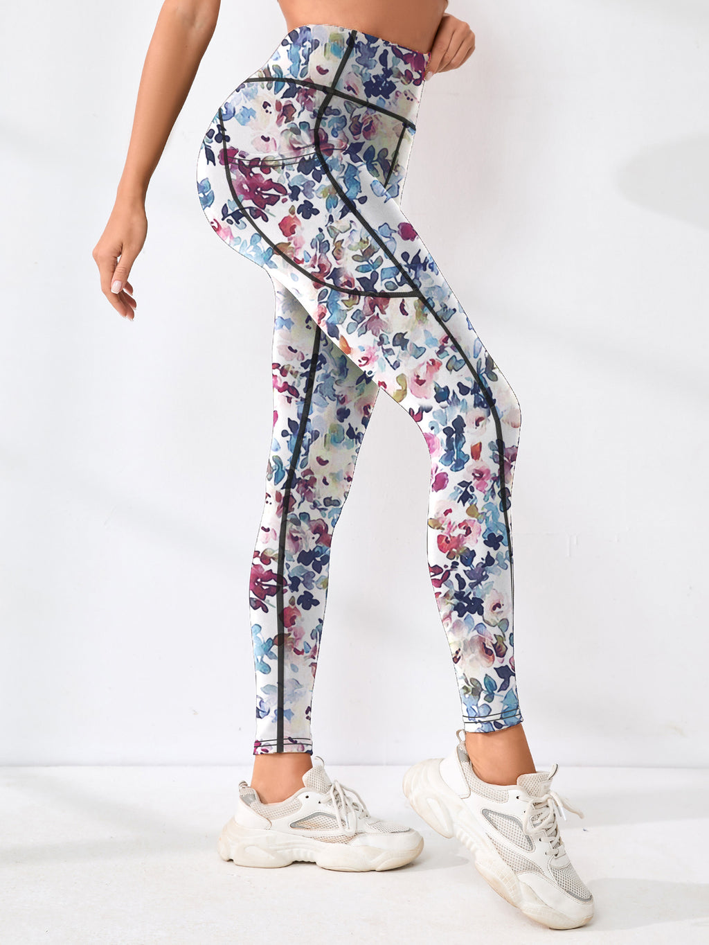 Pantalons de yoga populaires avec impression numérique