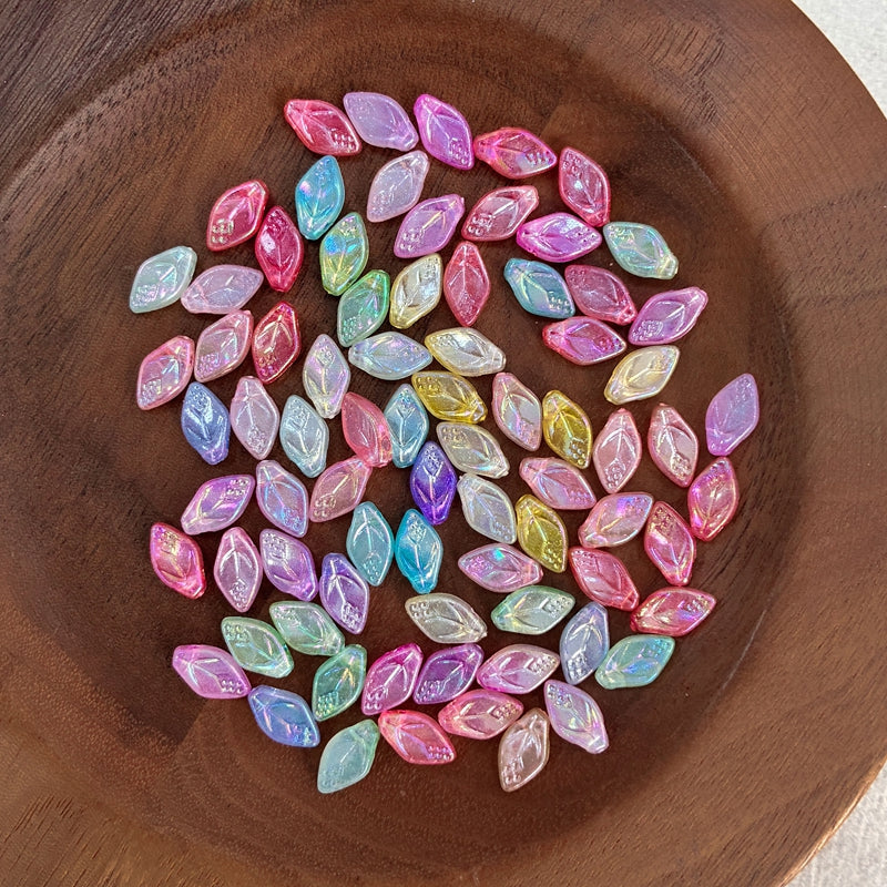 Perles lisses en acrylique bitones foncées