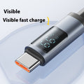 Câble de données à charge rapide approprié pour recharger la cabine de recharge de la ligne de données d'affichage numérique Type-c