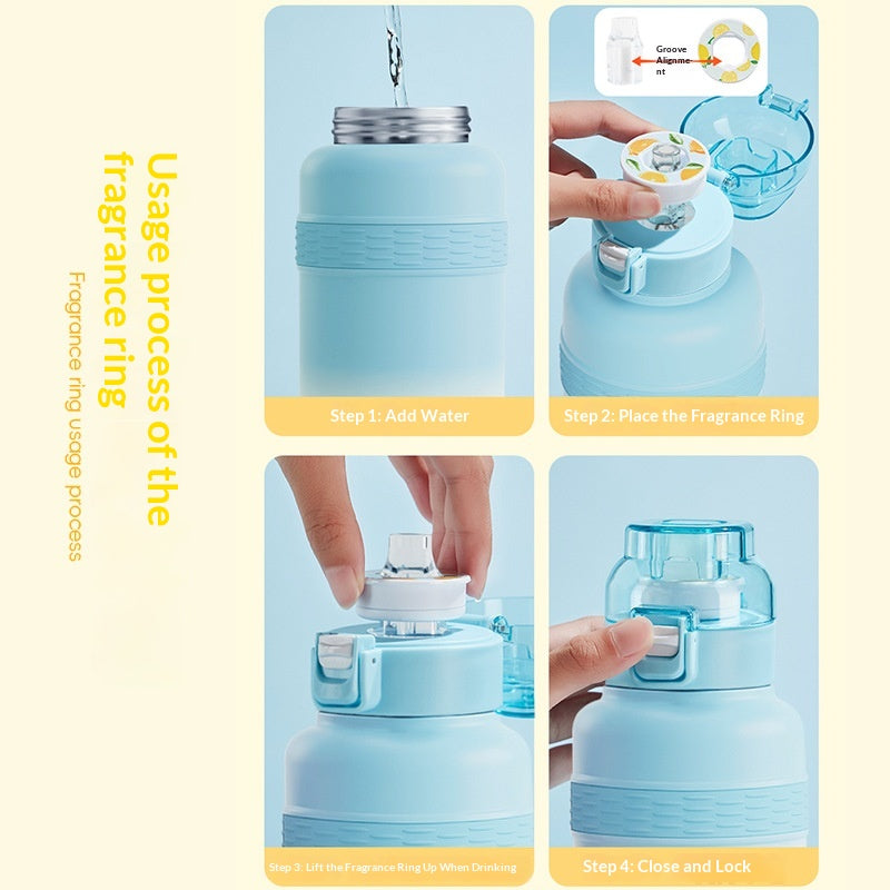 Bouteille d'eau créative en acier inoxydable 316