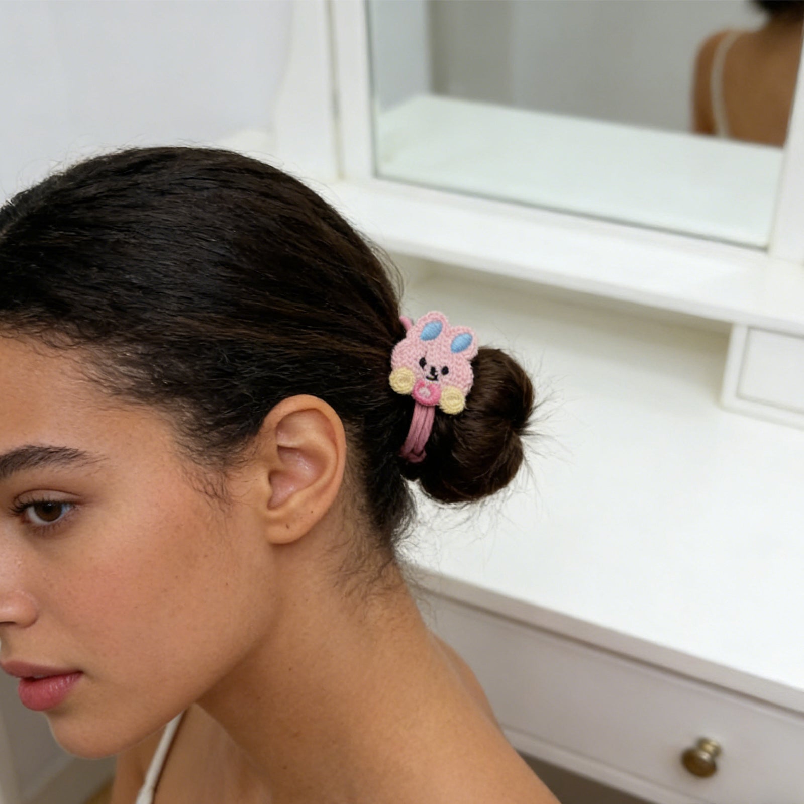 Tricoter les cheveux Bunny Tie-4043
