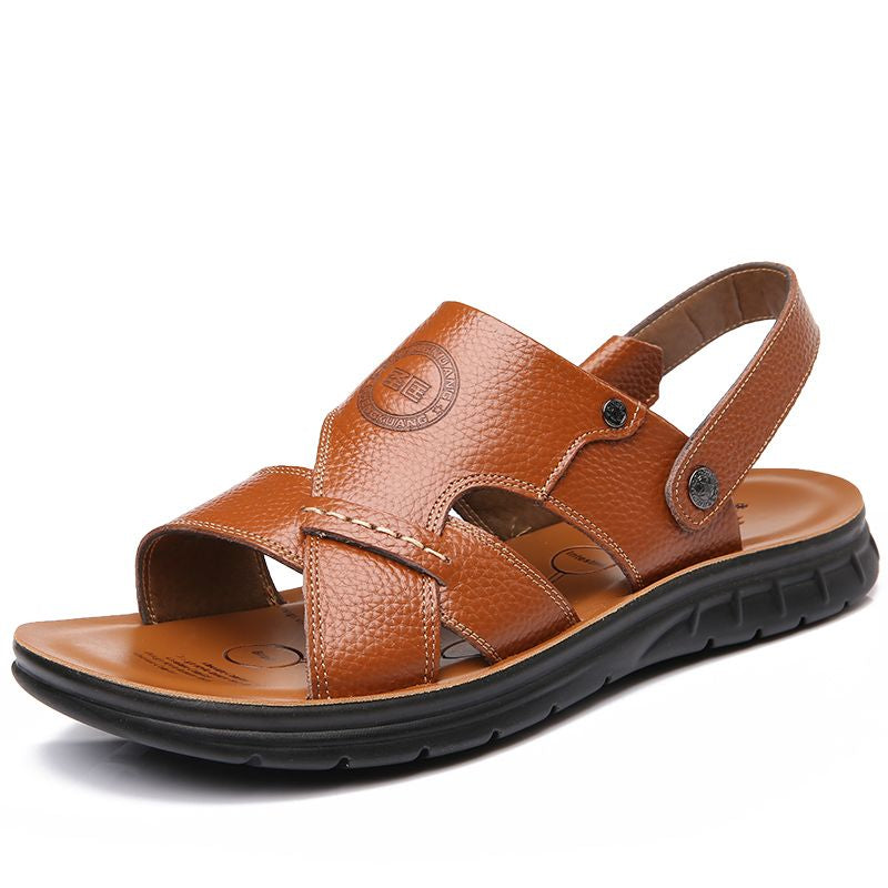 Men's Genuine Leather Beach Shoes Men's Sandals