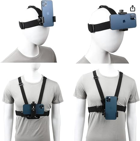 Sports Camera Mobile Phone Chest Strap Headband First Person Perspective