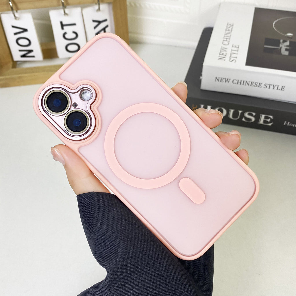 JD Magnetic Matte Phone Case Tout inclus résistant à la chute