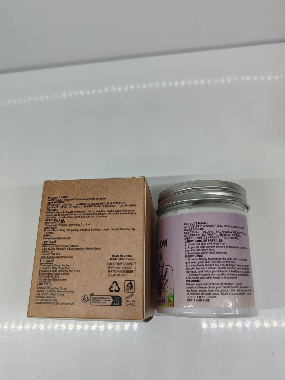 WOODSLEEP Lavande Tallow visage crème hydratante