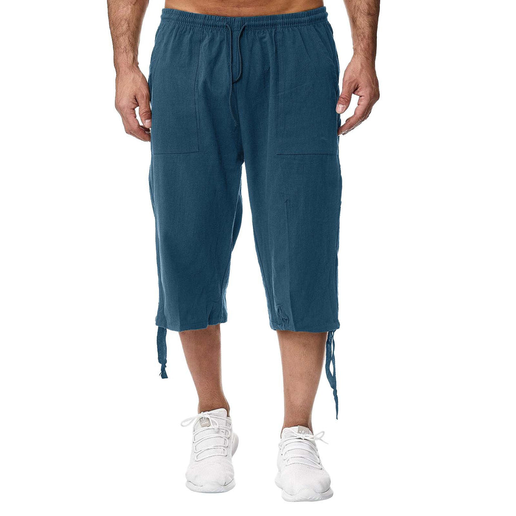 Pantalon de sport casual de coton et de coton d'été Linge de maison croped Casual P