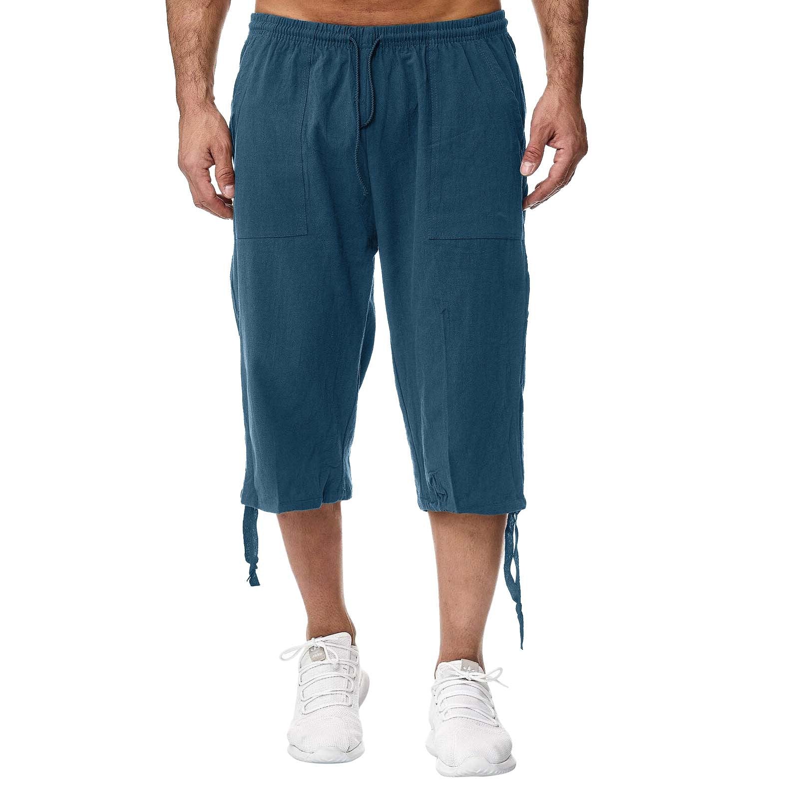 Pantalon de sport casual de coton et de coton d'été Linge de maison croped Casual P