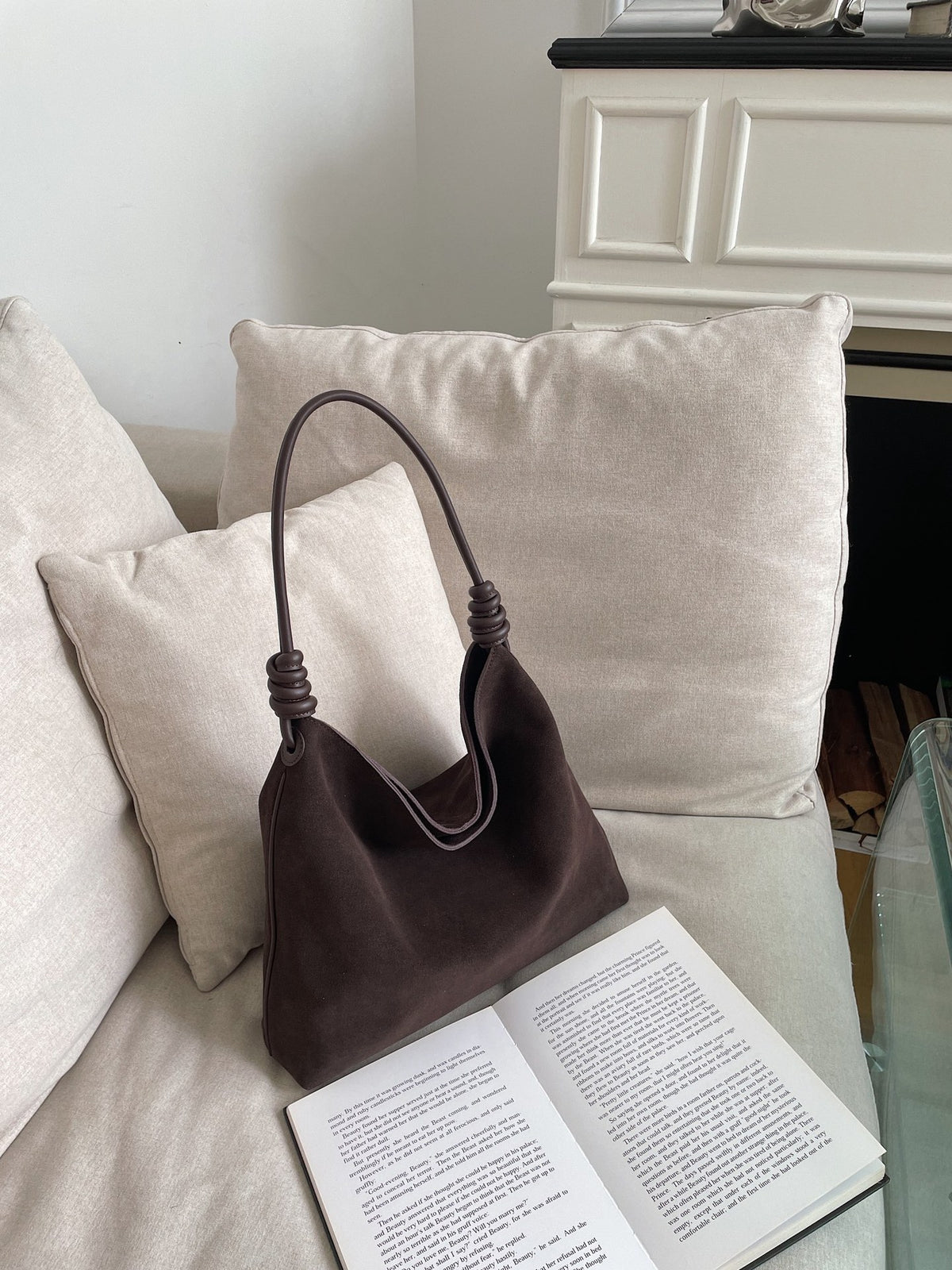 Sac d'épaules de transport d'automne hiver de grande capacité pour les femmes