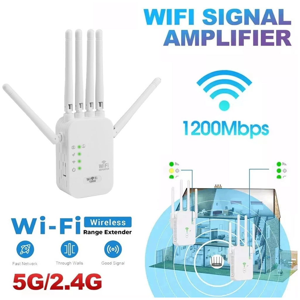 Amplificateur de signal à double bande, répéteur sans fil Gigabit 1200M