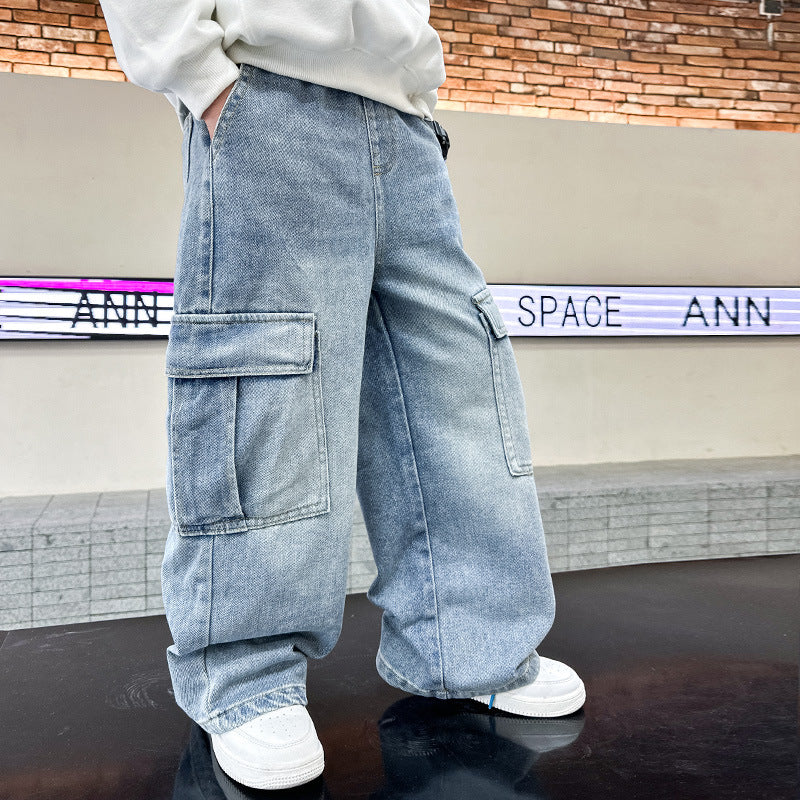 Jeans des garçons printemps et automne