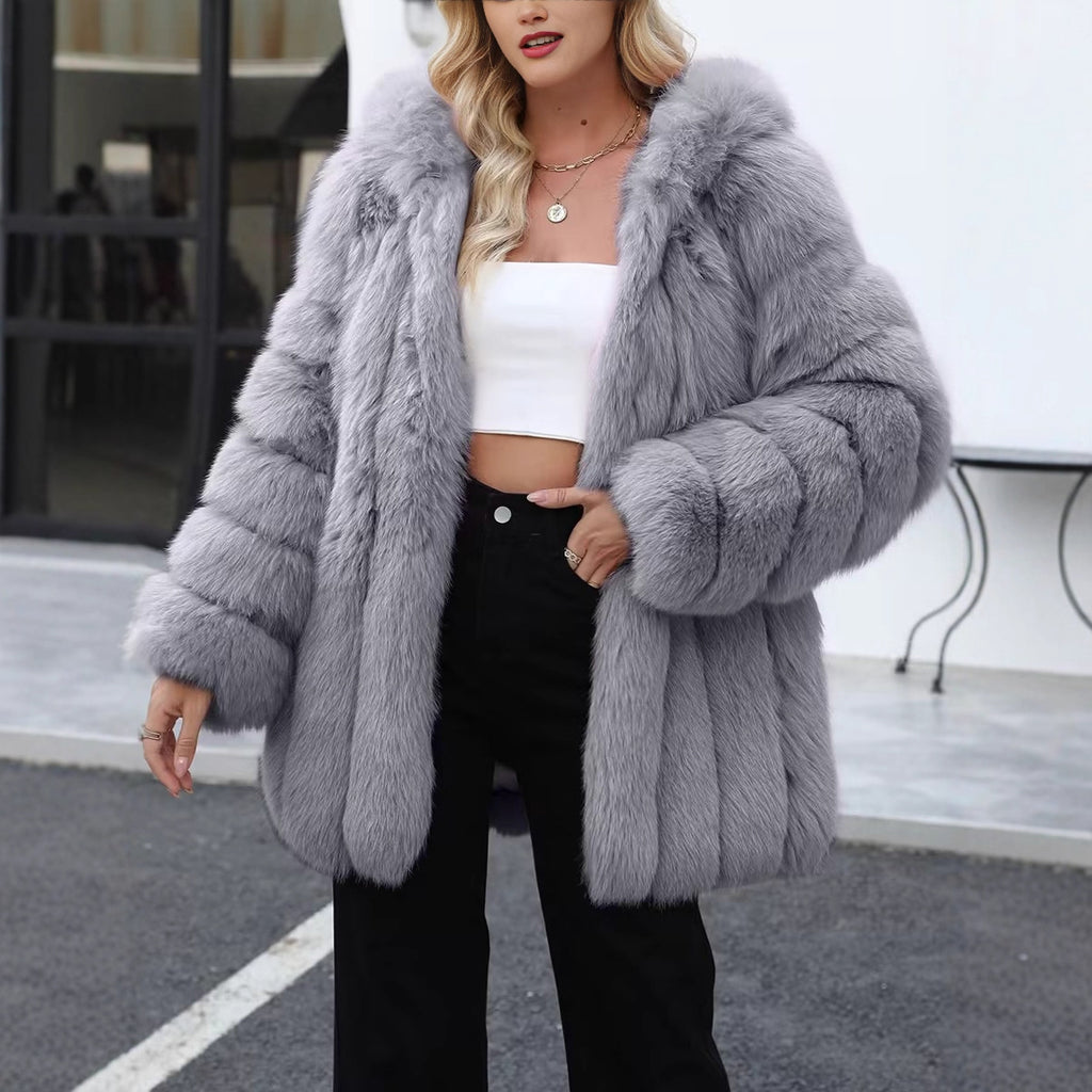Autumnwinter européen et américain Faux Fur Warm Plush
