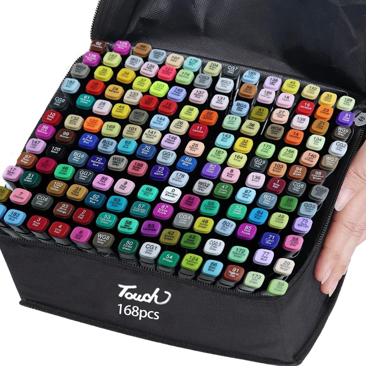 168 Couleurs Dual Tip Marqueurs d'Art Stylos de Couleur Dessin Aquarelle Enfants & Un Cadeau Dult