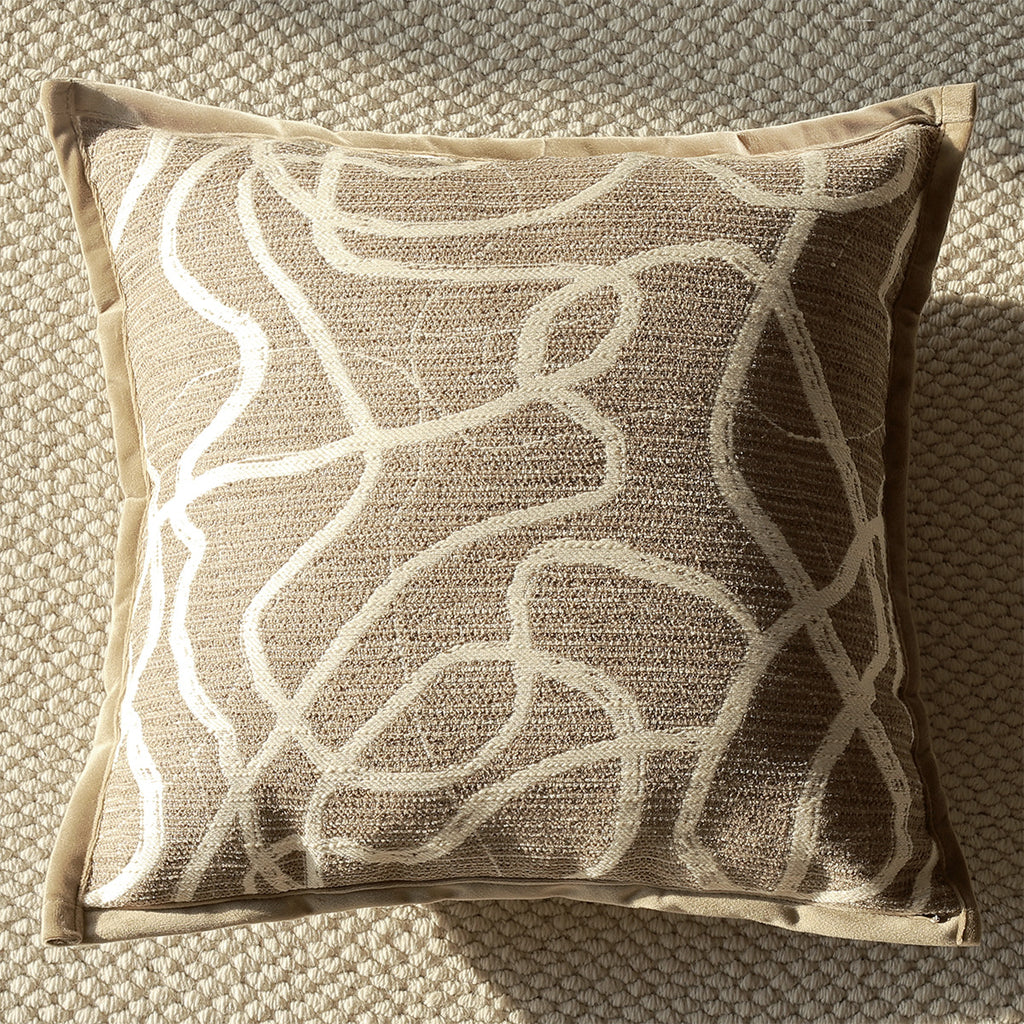 Coussin de canapé moderne de luxe léger au milieu du siècle avec un lit de luxe
