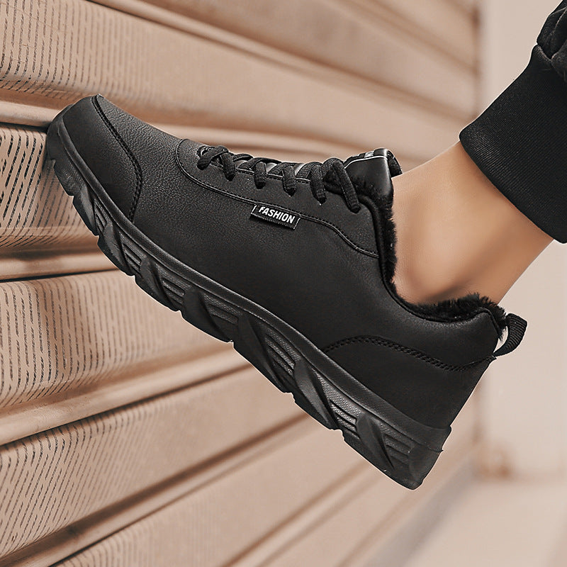 Hommes Sneakers Chaussures de sport chaud d'hiver avec peluche