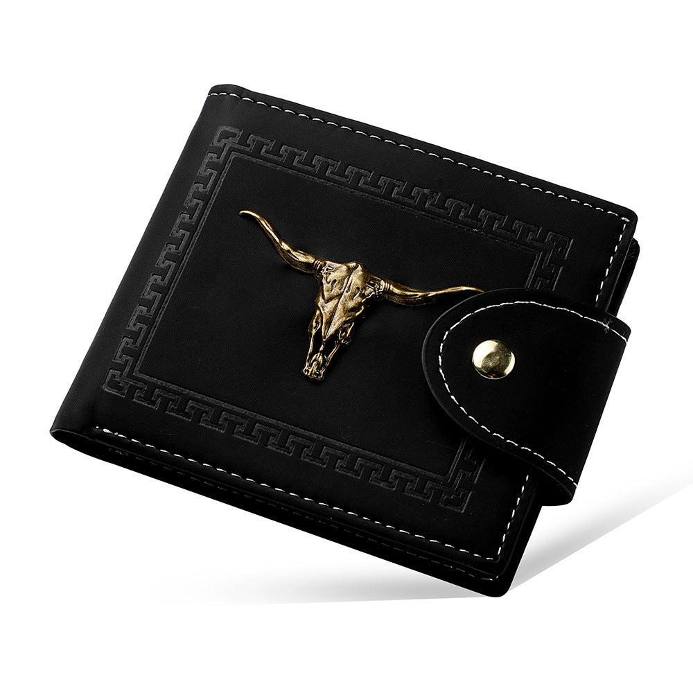 Short hommes cartes multiples fentes Zipper Personality Wallet