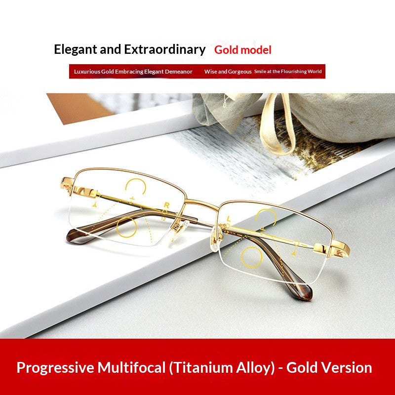 Lunettes de lecture multifocus pour une utilisation proche et lointaine