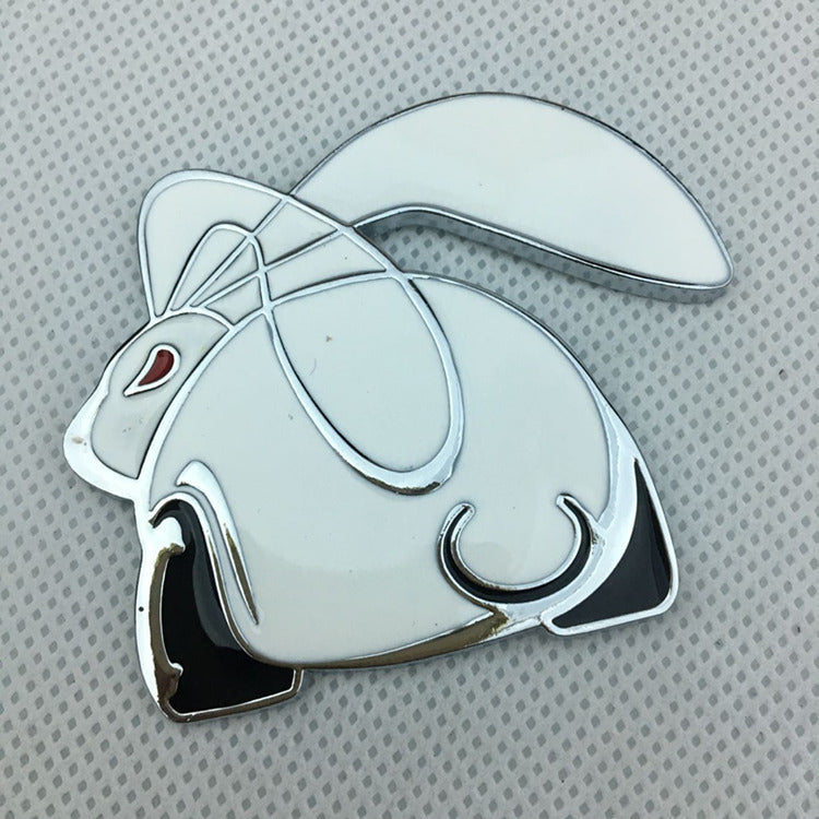 Logo de voiture 3D Stereo Rabbit Metal