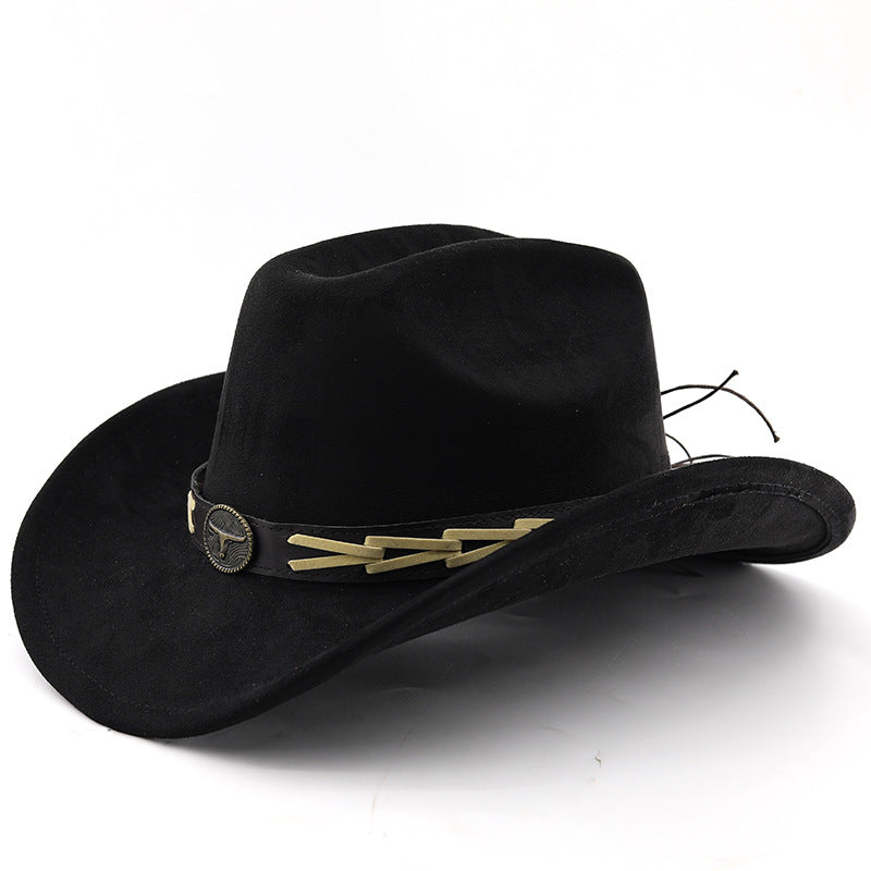 Chapeau Western Cowboy décoré de la ceinture de vache