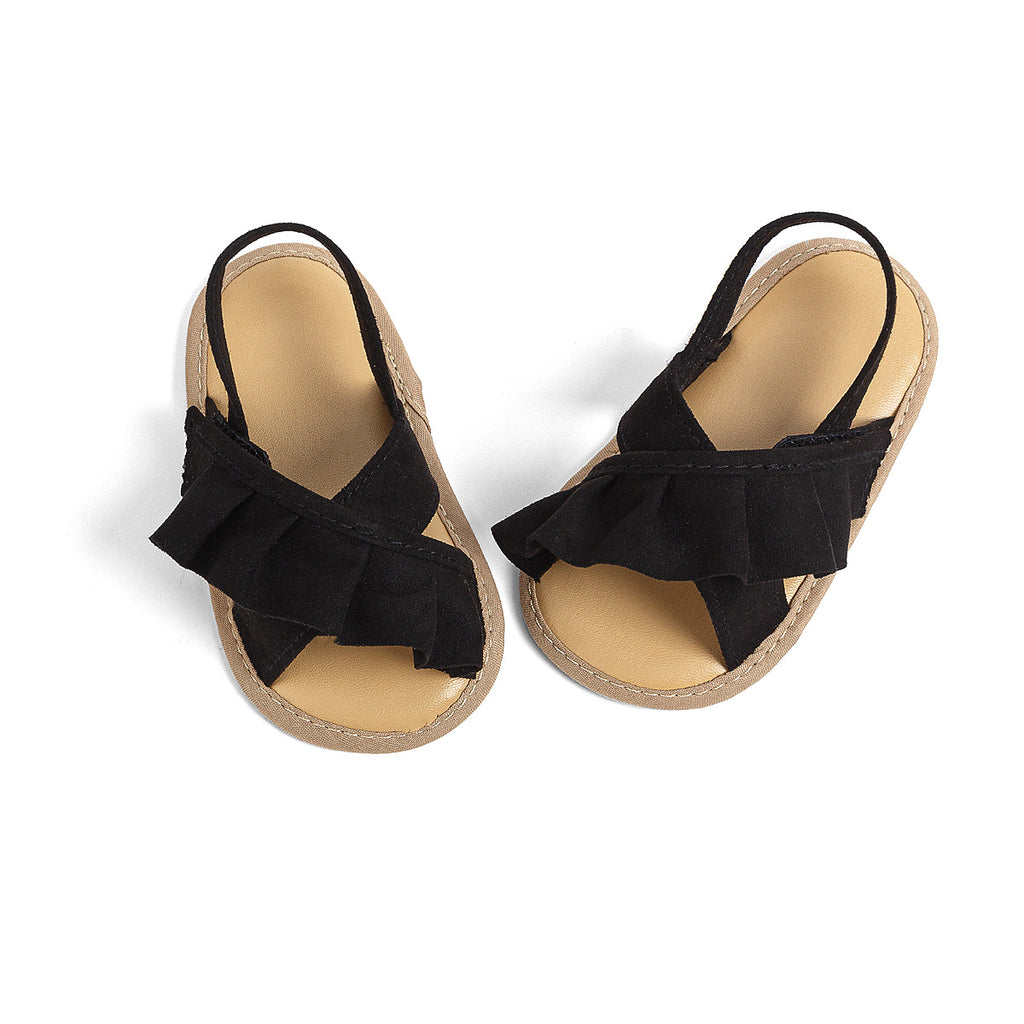 Printemps et été bébé fille tout-petit Chaussures Soft Bottom Lace