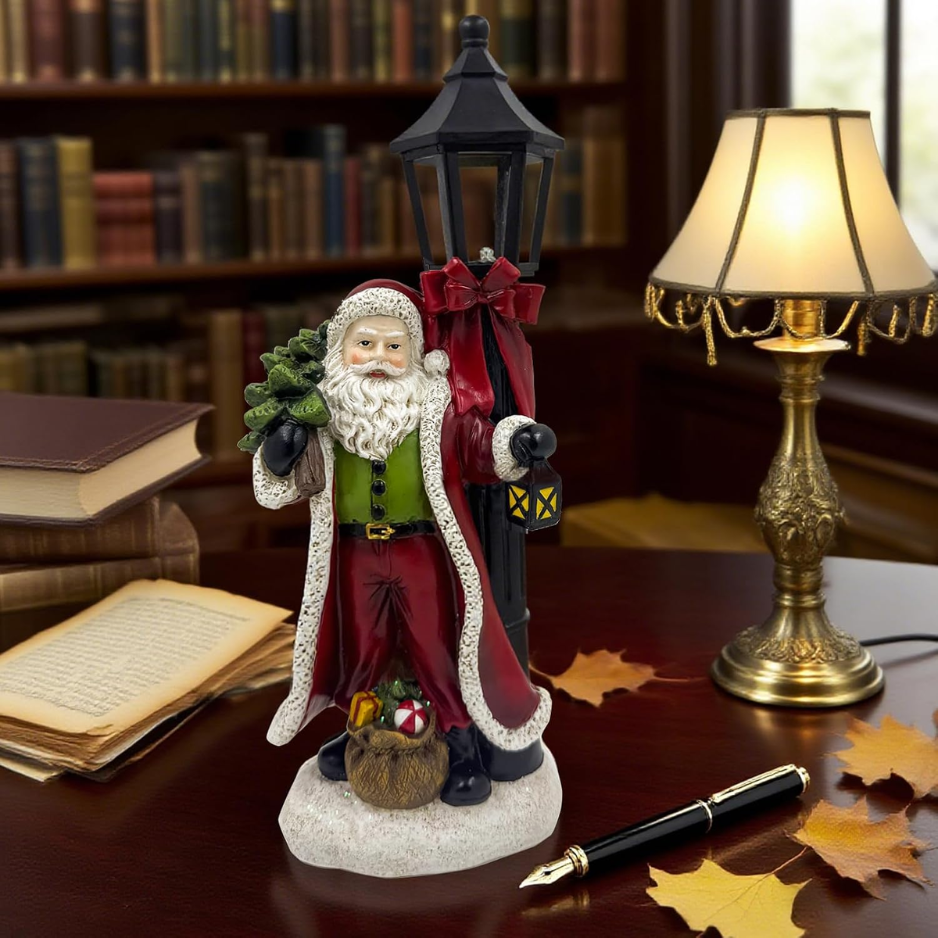Noël Père Noël lumière pour Noël décoration de fête arbre d'ornement Claus Snowy lampe de sol Wint