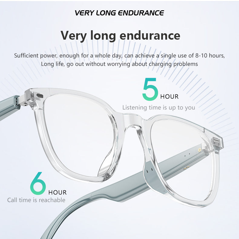 Lunettes de soleil intelligentes Lunettes Bluetooth intelligentes AI Smart Wearable à bas prix Étape dans le monde