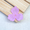 Perles de fleurs acryliques 3-Petal givrées