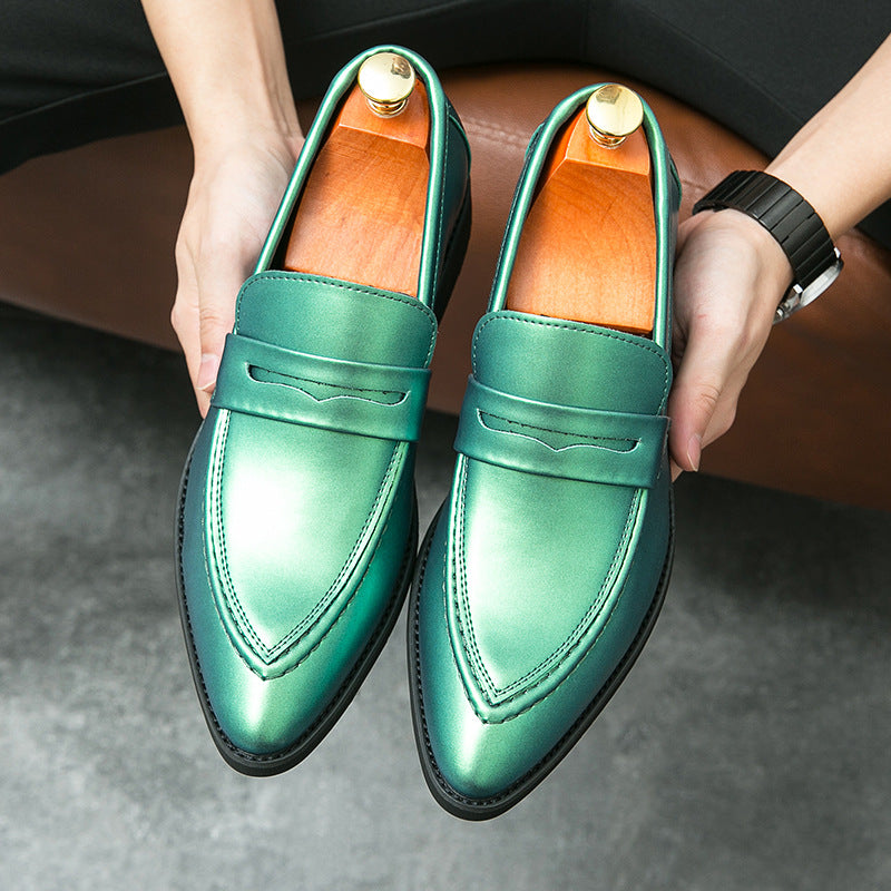 Chaussures pour hommes, Chaussures pointues, Mocassins coréens de style britannique