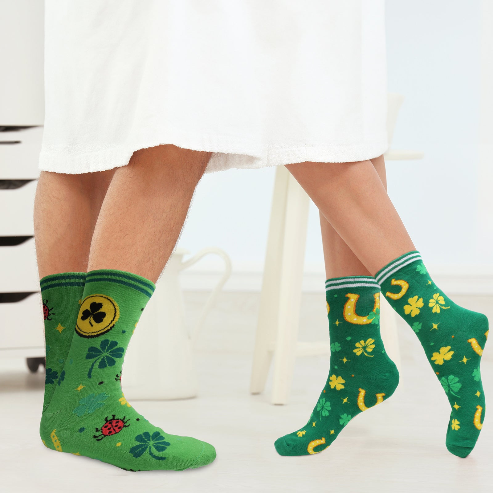 Jeu 2 paires de chaussettes Lucky