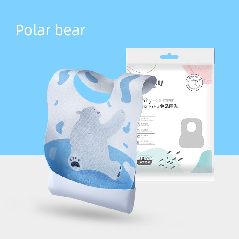 Bébé jetable Bib Emballage indépendant Serviette Salive