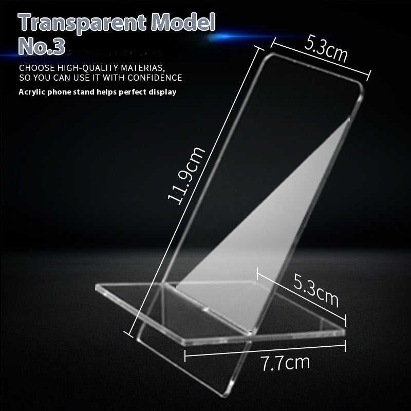 Acrylique support de téléphone mobile comptoir d'affichage support bureau paresseux