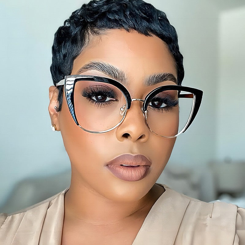 Lunettes de vue décontractées de style européen et américain avec lumière bleue