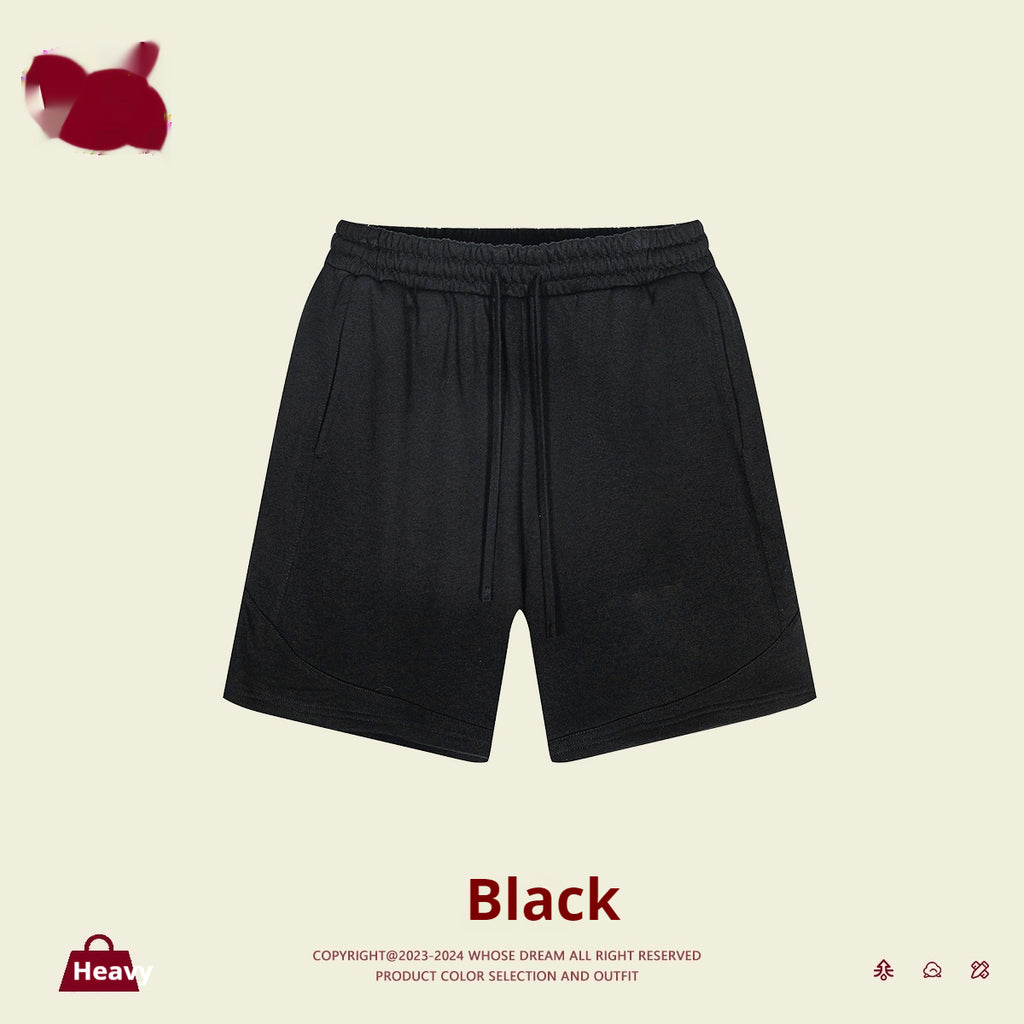 Solid Couleur Loose Moyen et Grand Short enfant Style basique Short sportif