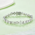 S925 Argent Sterling Coupe Mixte Moissanite Bracelet de Tennis D Couleur VVS1 GRA certifié 16-18