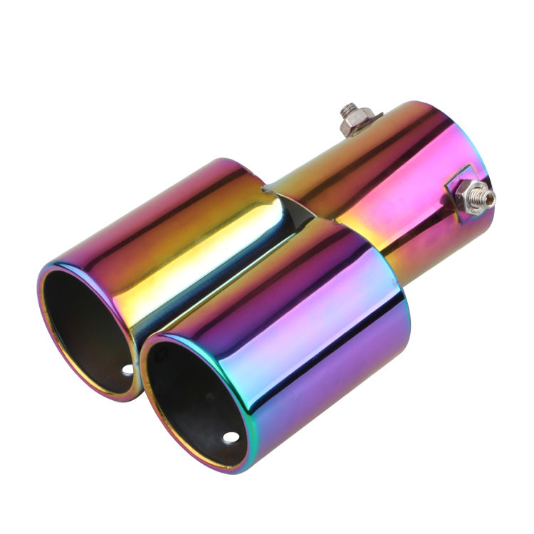 Automobile Universal Tail Double silencieux d'échappement en acier inoxydable