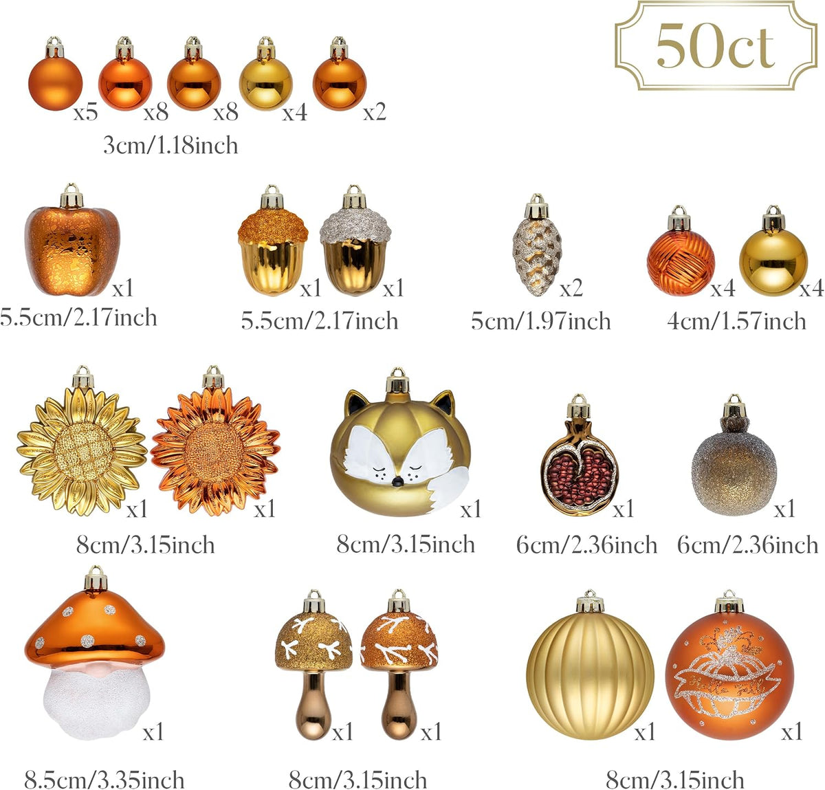 Décorations d'automne 50 unités
