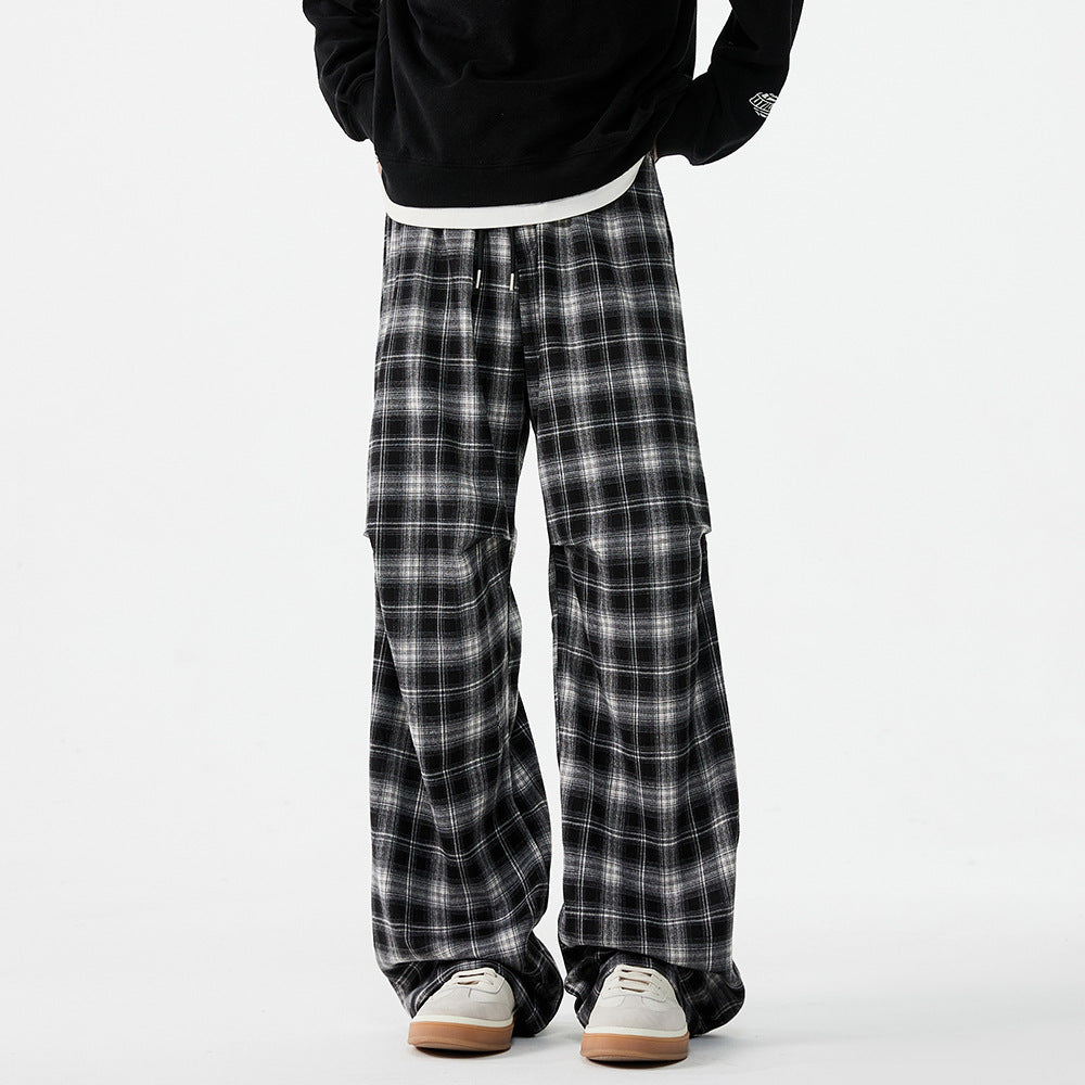 Pantalon casual homme American-Style Checkerboard