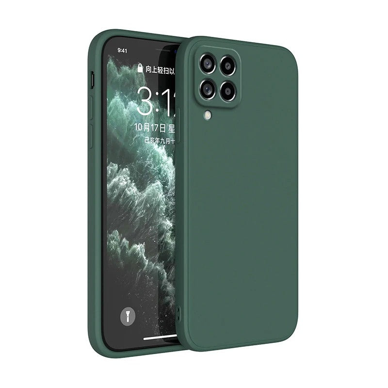 Coque de téléphone de protection arrière de couleur solide de mode simple
