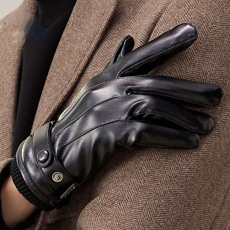 Hommes Fleece d'hiver à l'épreuve du vent Et des gants de vélo imperméables