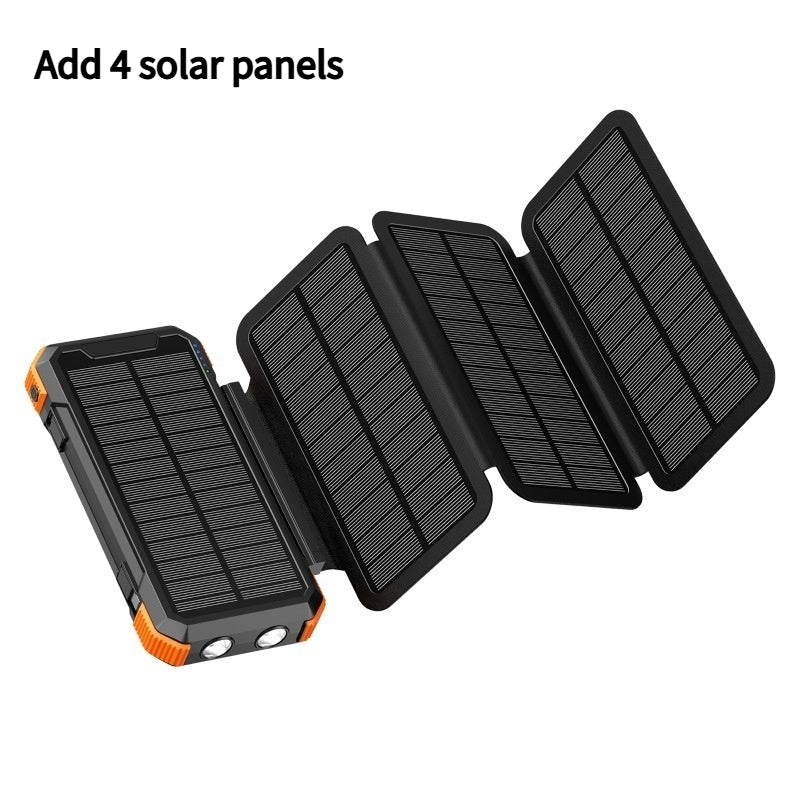 Banque de puissance extérieure avec chargeur solaire pliable à main