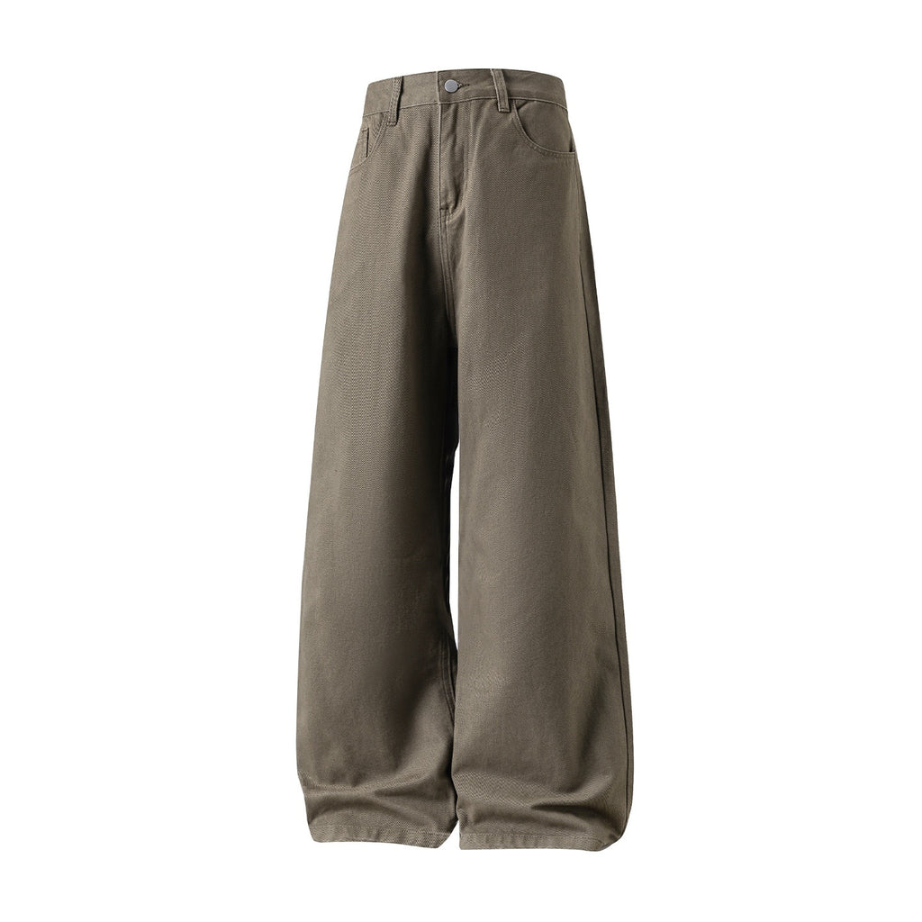 Pantalon semi-élastique semi-élastique retro en coton pour hommes