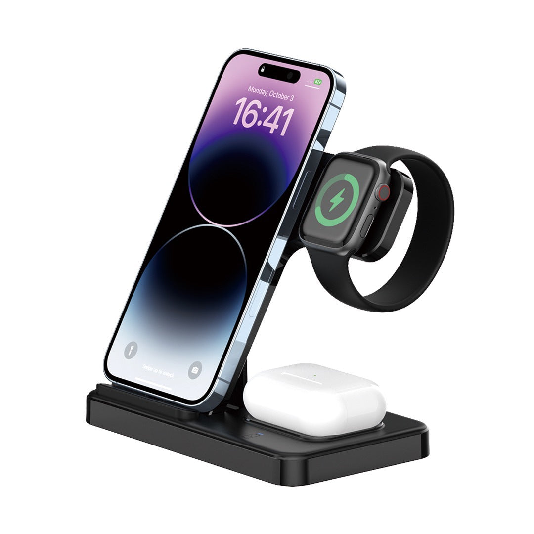 Bureau debout Trois Chargeur sans fil pliable multifonctionnel