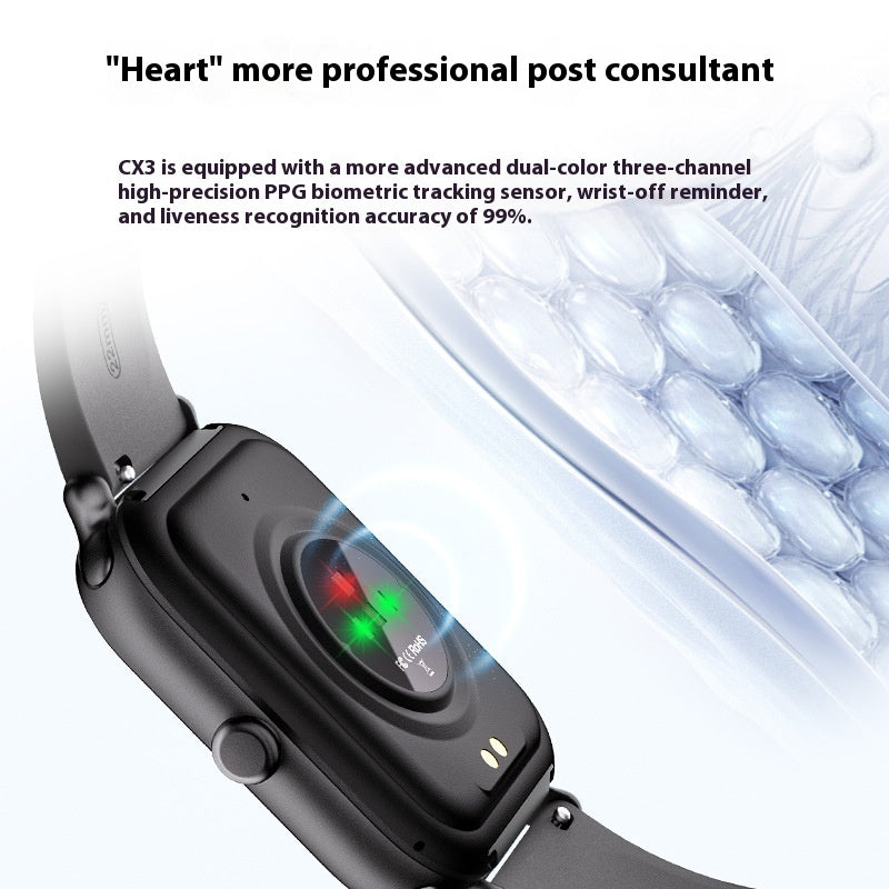 Intelligent Bluetooth Calling Sports Monitoring Watch Fréquence cardiaque haute précision Blood Oxygen Wat