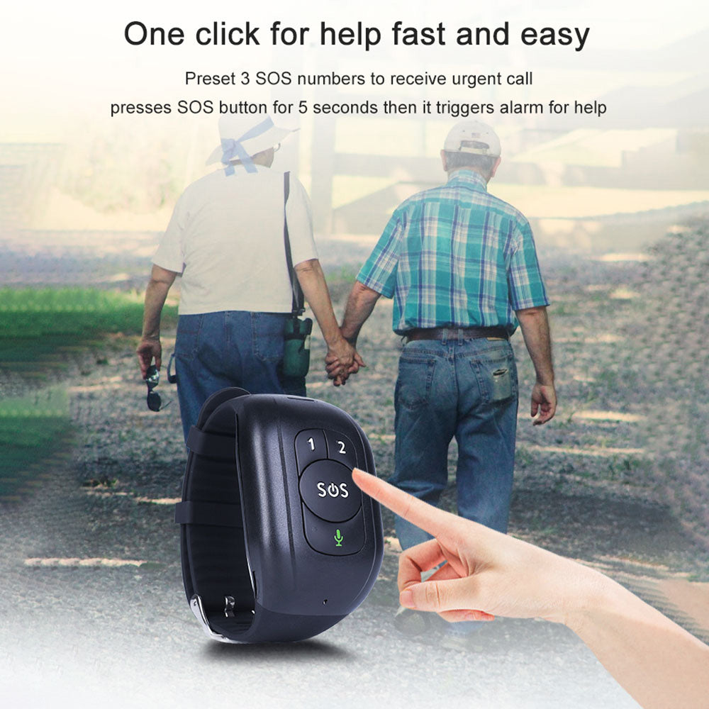 Bracelet GPS de Pager d'alarme SOS anti-perdu
