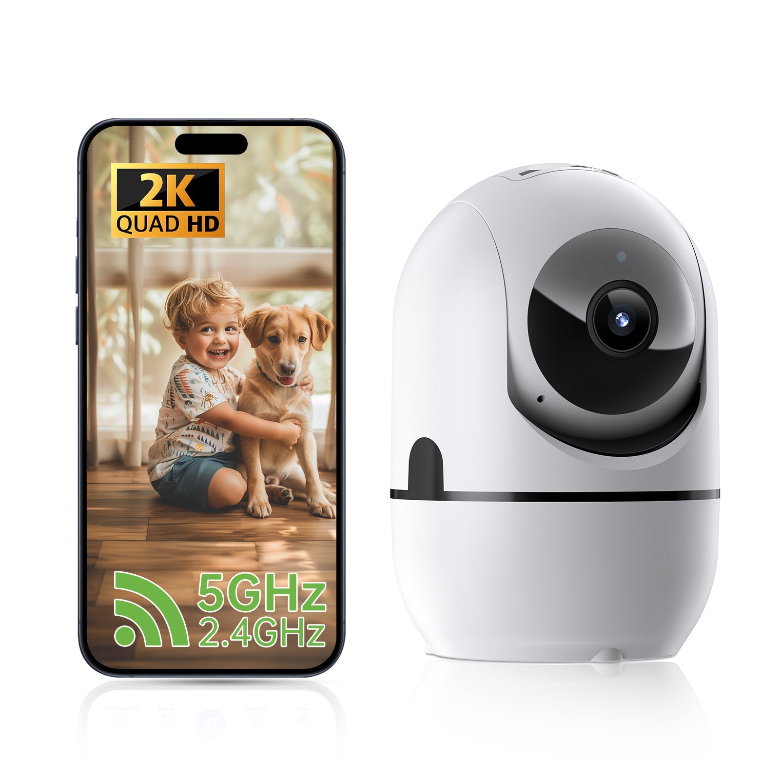 Caméra réseau d'appel vidéo 2 voies PTZ WIFI Sécurité Cam AI Smart Cam pour la maison nuit Visio