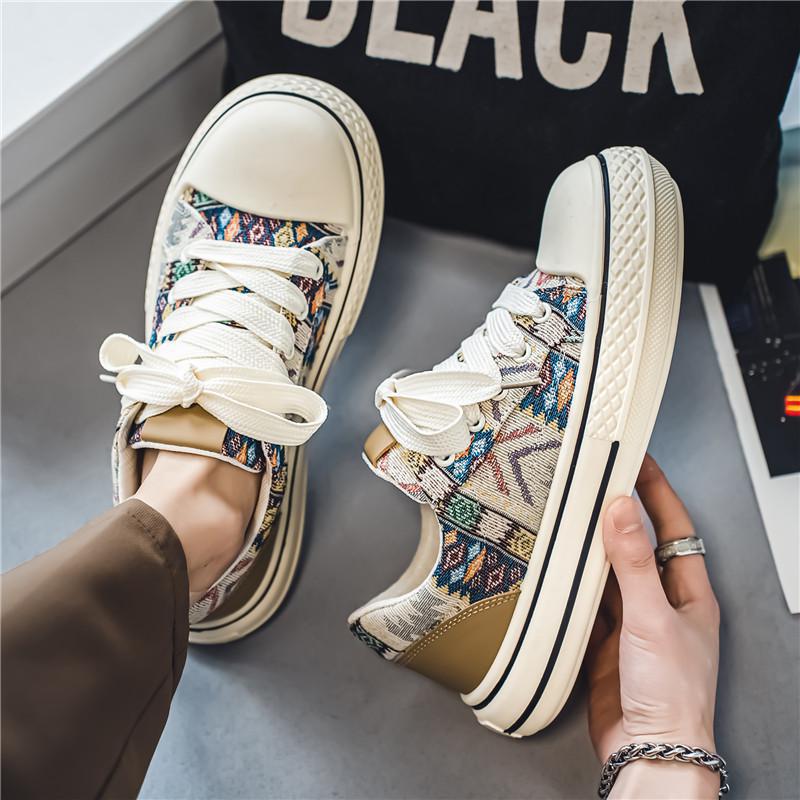 Chaussures Casual Graffiti Brodé en Toile