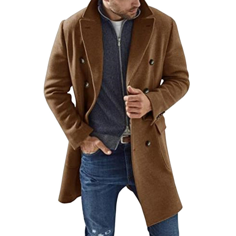 Veste rembourrée chaude en manteau pour hommes Woolen